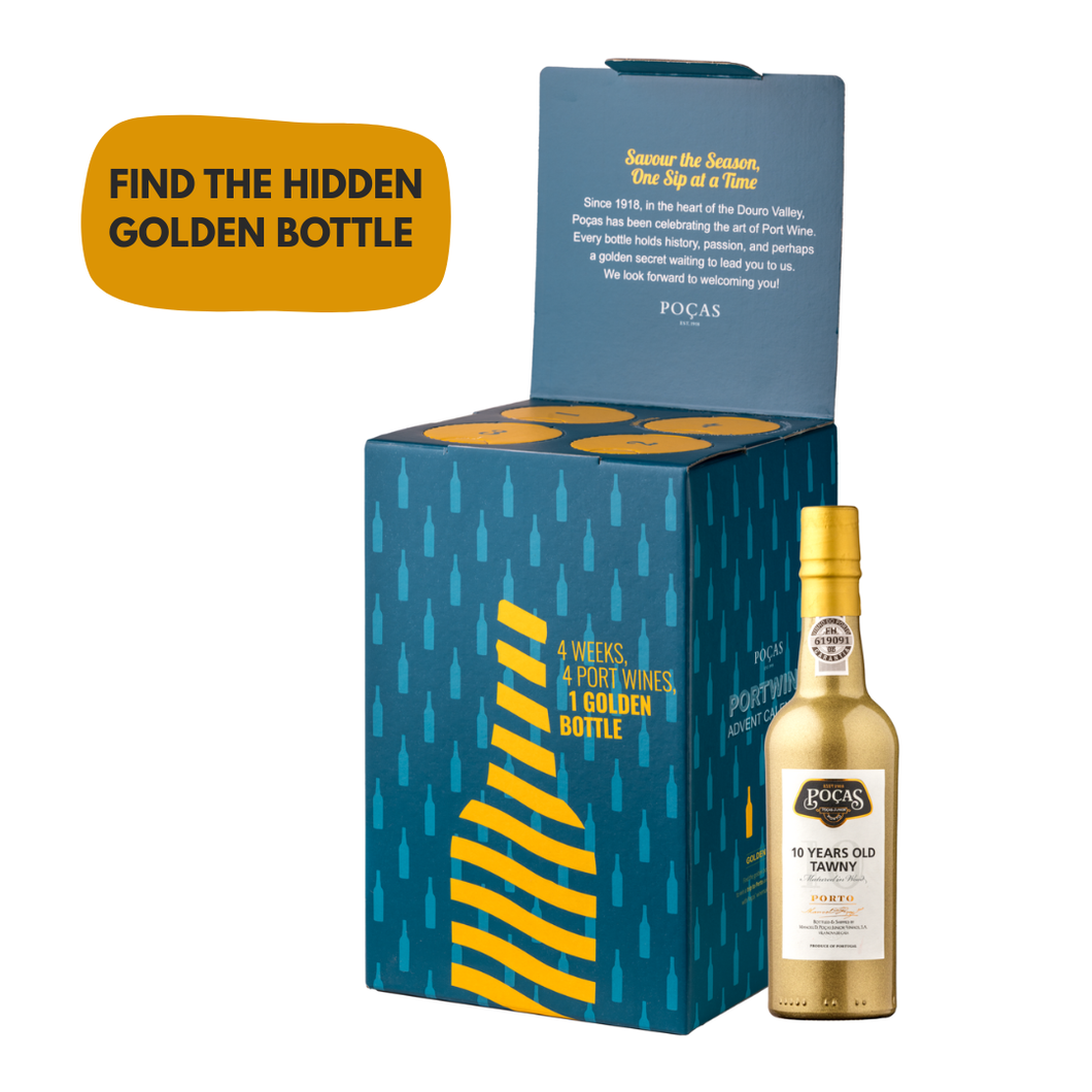 Poças Port Wine Advent Calendar - Golden Bottle